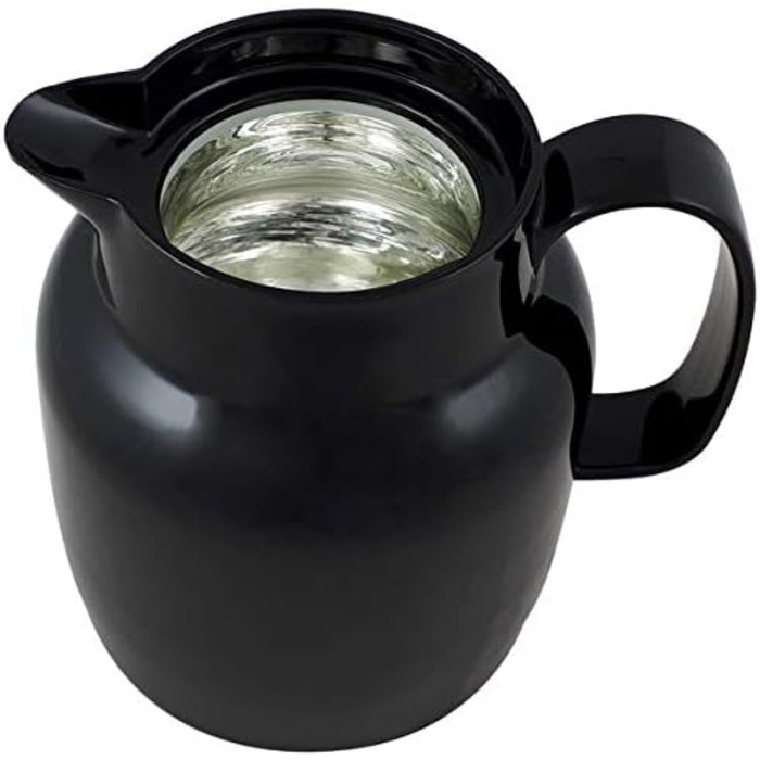 Термос Helios Mondo Push з нержавіючої сталі, 1,3 л, білий (чорний)