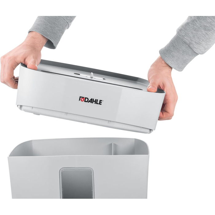Шредер Dahle PaperSAFE PS 140: безпечне знищення документів, рівень P4, 10 аркушів, сірий
