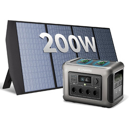 Портативна електростанція ALLPOWERS 1152Wh LiFePO4, 1800W, сонячний генератор, акумулятор для кемпінгу та подорожей