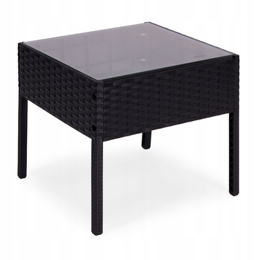 Комплект садових меблів MultiGarden із пластику, чорний, 3 предмети