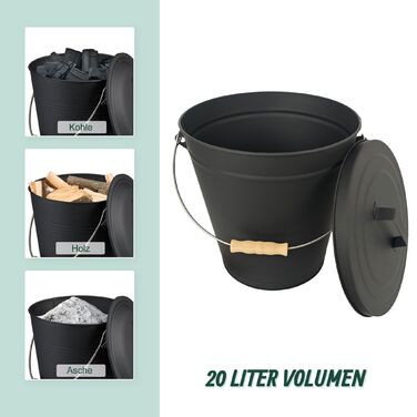 Відро для сміття Relaxdays з мітлою та совкою