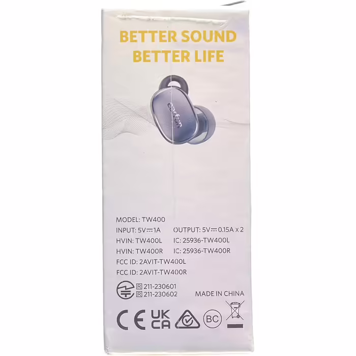 EarFun Free Pro 3 бездротові Bluetooth навушники з шумозаглушенням, Hi-Res Audio, Snapdragon Sound, aptX Adaptive, 6 мікрофонів для HD-дзвінків, Multipoint, акумулятор 33 год, бездротова зарядка, налаштовуваний еквалайзер, сині