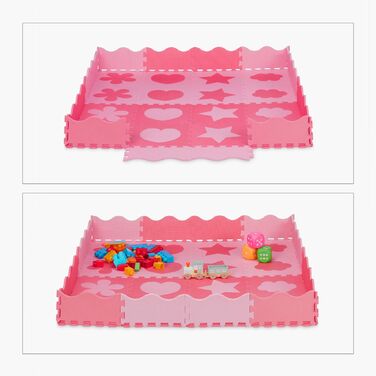 Relaxdays 52-елементний пазломат з бордюром та малюнками