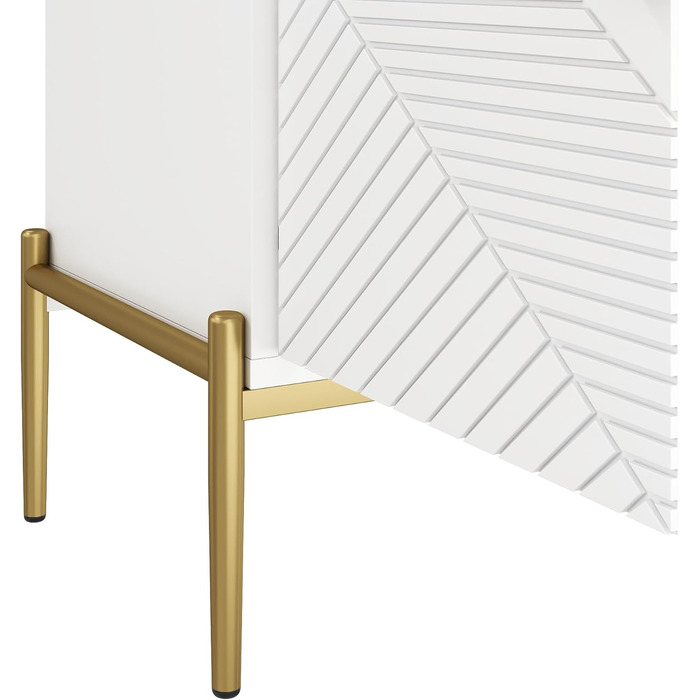 Двостулковий комод з ящиками з дерева, 140x40x76 см, для вітальні, спальні, коридору