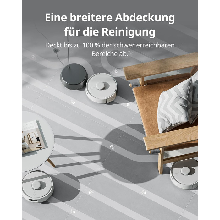 SwitchBot K10+ Pro Робот-пилосос з док-станцією для самостійного очищення, LiDAR-навігація, тиха робота 45dB, сумісний з Alexa