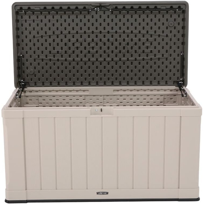 Садовий ящик для зберігання Lifetime 60089, 127x64x67 см, коричневий, стійкий до УФ-випромінювання