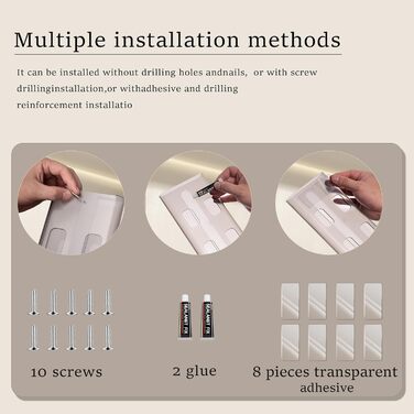 Тримачі для келихів, 4 шт., без свердління, для кухні та бару (сірий)