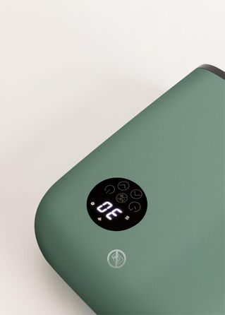 Електрична тепла стіна/підлога з Wi-Fi, салатовий колір, керування через додаток, до 20 м², датчик відкриття, захист від перекидання, 3 режими, LCD-дисплей, 2000W