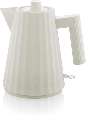Електричний чайник Alessi Plissé MDL06/1 W, 100 cl, білий, 2400W, з європейським штекером
