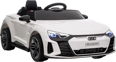 Електромобіль для дітей HOMCOM Audi RS e-tron GT з пультом, ременем безпеки, звуками, фарами, 3-5 років, білий