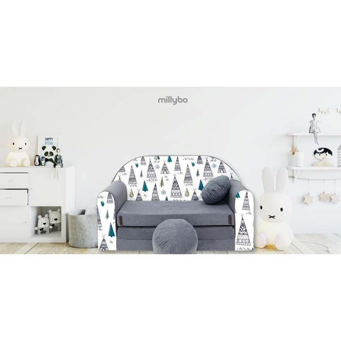 Дитяче крісло-софа 3в1 з функцією ліжка для дівчаток та хлопчиків, крісло-мішок, дитяче ліжко-крісло для дитячої кімнати