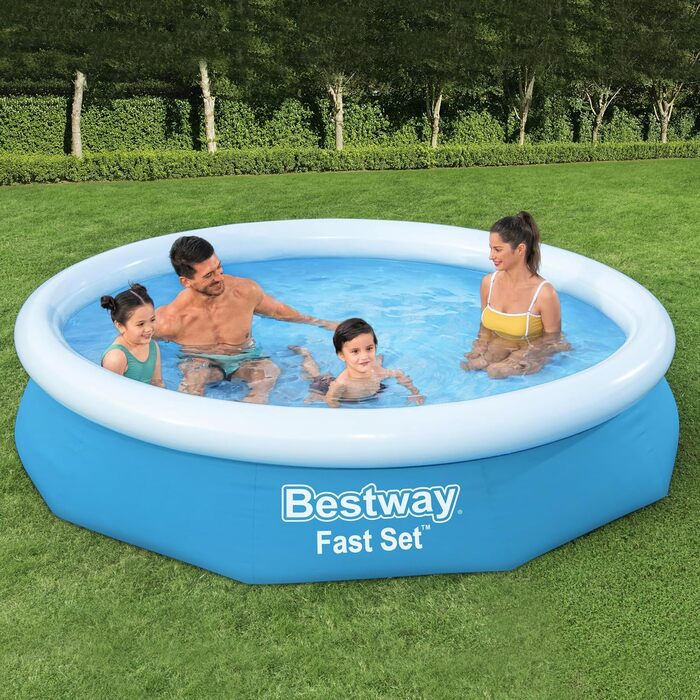 Каркасний басейн Bestway Fast Set 305x76 см, круглий, синій, без насоса