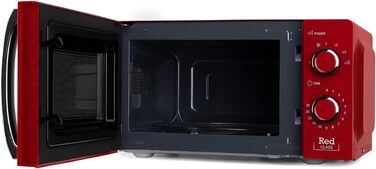 Мікрохвильова піч Orbegozo MI 2121, 20 літрів, 700 Вт, червона - 6 рівнів потужності, таймер, розморожування