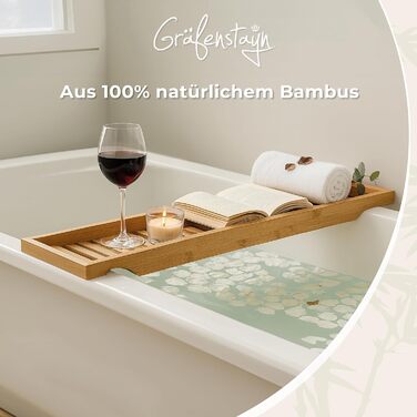 Поличка для ванни Torrex® 30540 з бамбука, різні розміри, 74 x 15 x 3,5 см