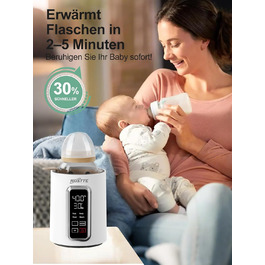 Підігрівач для пляшечок KOSTTE - універсальний, для грудного молока та суміші (білий + чорний)