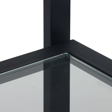 Столик-консоль Relaxdays з 3 скляними полицями