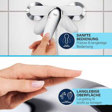 Змішувач для ванни Grohe Start, накладний, хром, з інструментом (24206002)