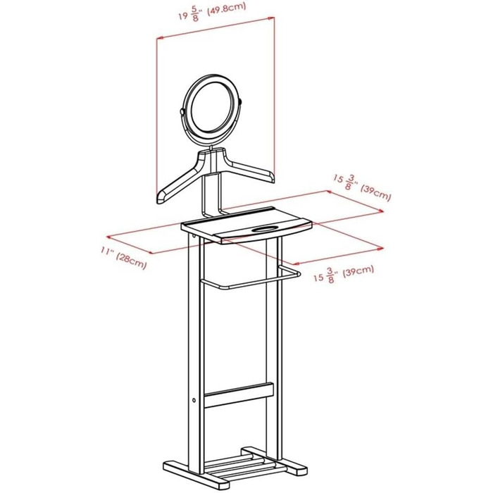 Дерев'яний піднос для чоловічих речей Winsome Herrendiener, Espresso