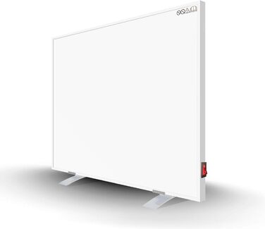 Інфрачервовий обігрівач Byecold 300 Вт з підставками, інфрачервовий електрообігрівач, енергозберігаючий, з захистом від перегріву, білий