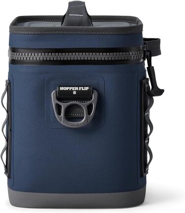 Чорна сумка-холодильник YETI Hopper Flip 8 - портативна, ізольована, наплічна