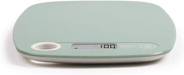 Кухонні ваги LIVOO DOM354VS Digital Small - Цифрові ваги для кухні з функцією тарування - Цифрові побутові ваги РК-дисплей - Електронні ваги Ультратонкі до 5 кг М'ята - Робота від батарейок