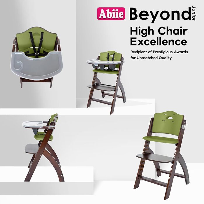 Дерев'яний виносний стільчик для годування Abiie Beyond - стільчик для дітей від 6 місяців до 250 фунтів