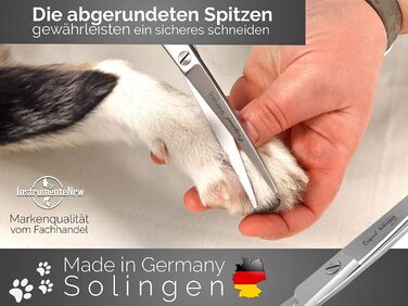 Ножиці для стрижки собак виробництва компанії Золінгер Ножиці для стрижки собак, зроблені в Німеччині вигнуті ножиці для стрижки собак, кішок, домашніх тварин з одностороннім мікрозубчатим покриттям Ножиці для стрижки собак з нержавіючої сталі вигнуті нож