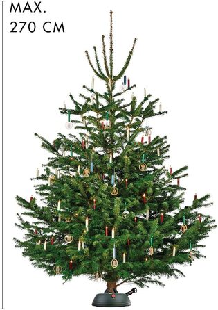 Підставка для ялинки KRINNER Ultra Grip L з механізмом натягу, педаллю та резервуаром 3.7л (до 2.7м) – Made in Germany