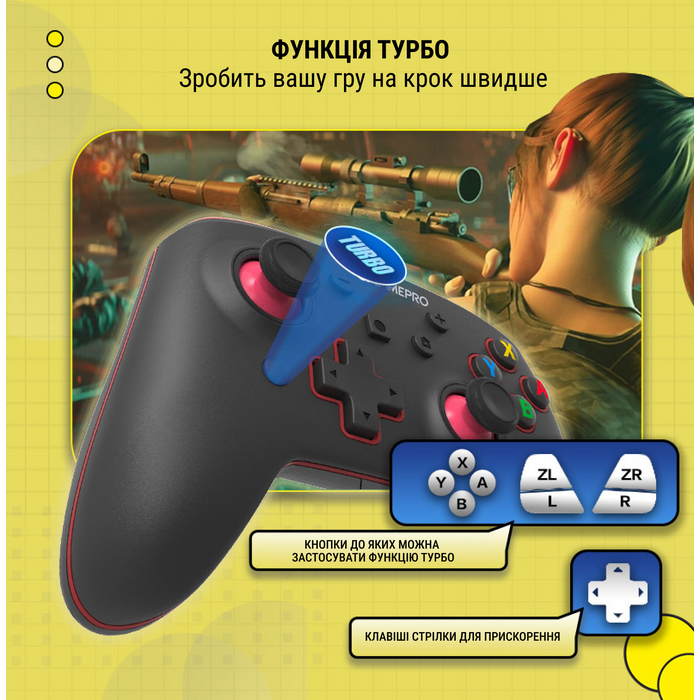 Бездротовий геймпад GamePro MG1200