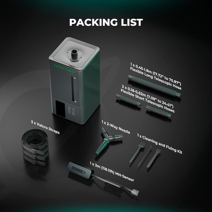 Зволожувач повітря для рослин MARS HYDRO 6л з таймером, ультразвуковий, для гроубоксів та теплиць