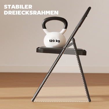 Набір з 2 складаних стільців, портативні офісні стільці, сталеві ніжки, складаний стілець для офісу, рецепції, зони очікування, штучна шкіра, чорний колір