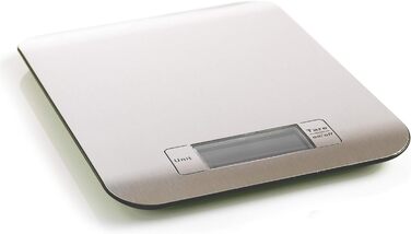 Кухонні ваги Mastrad - Зважування до грама до 5 кг - Дуже плоскі та легкі ваги - Міцна поверхня - Функція тарування для зважування декількох інгредієнтів одночасно Чорний