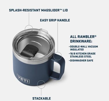 Термос YETI Rambler 14 oz з кришкою MagSlider, 414 мл, Ultra Marine Violet