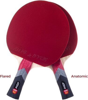 Універсальна ракетка для настільного тенісу Atemi Pro Line 1000 для пінг-понгу найвищої якості-схвалена ITTF-ідеально підходить як для початківців ,так і для досвідчених гравців (анатомічно)