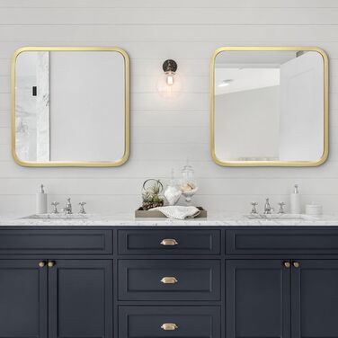 Дзеркало овальне Americanflat Spiegel Oval 30x61 см, золотий пластиковий каркас для ванної, вітальні, спальні