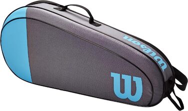 Тенісна сумка Вілсона (3 ракетки, синій / сірий)