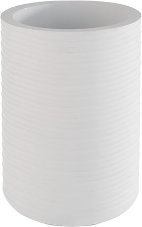 Охолоджувач для пляшок APS ELEMENT з бетону - з зручною для меблів нижньою стороною - для пляшок 0,7-1,5 л - Ø 12/10 см, висота 19 см, чорний (білий, ребристий, одинарний)