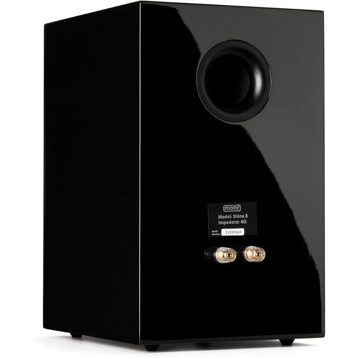 Компактна колонка Mohr Shine 3 HiFi, рояльний лак глянцевий чорний