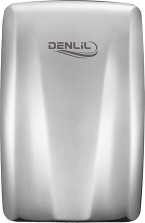 Компактний сушар для рук з нержавіючої сталі для комерційного використання, висока швидкість, високопродуктивний сушар з HEPA-фільтром