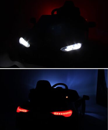 Дитячий електромобіль BMW M4 MPower 90W, EVA колеса, шкіряне сидіння, 12V 10Ah, Bluetooth, пульт, червоний