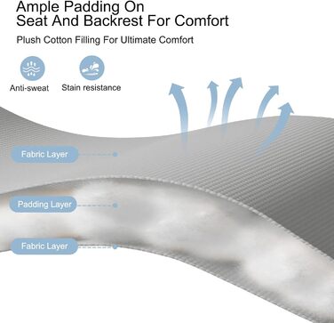 Розкішне крісло-шезлонг для саду, 72 см, з підстаканником та подушкою, сірий колір