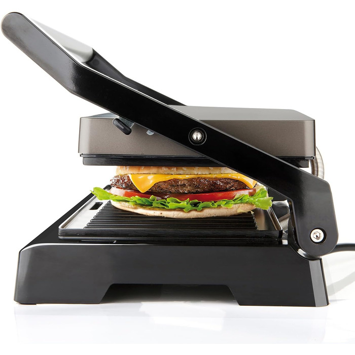 Електричний гриль Black+Decker BXGR2200E 2-в-1: плита та гриль, 2200W, LCD-дисплей, керування температурою та часом