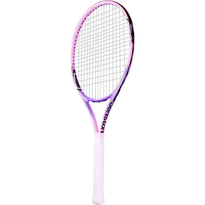 Тенісна ракетка Senston 19/23/25 комплект тенісних ракеток цільного дизайну з тенісною сумкою, накладкою, демпфером вібрації рожевого кольору 23 дюйма