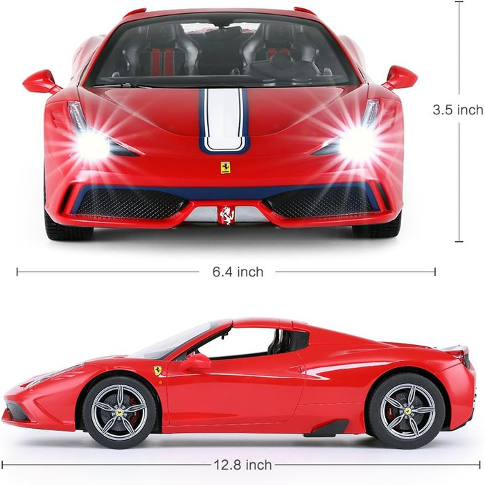 Радіокерований автомобіль Rastar Ferrari 458 Special A, червоний кабріолет 1:14 з автоматичним відкриттям/закриттям