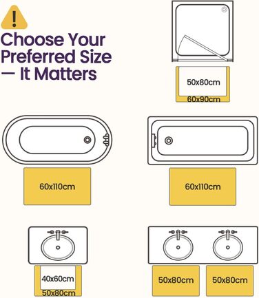 Килимок для ванної кімнати DEXI 60 x 110 см, антиковзаючий, з мікрофібри, білий