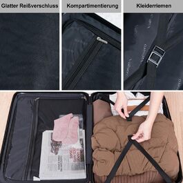 Набір валіз Vallsero: 5 шт., ABS, TSA-замок, рожеве золото, темно-зелений