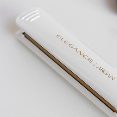 Випрямляч для волосся Gama Italy Professional Elegance Argan з аргановою олією, 150-230°C, білий