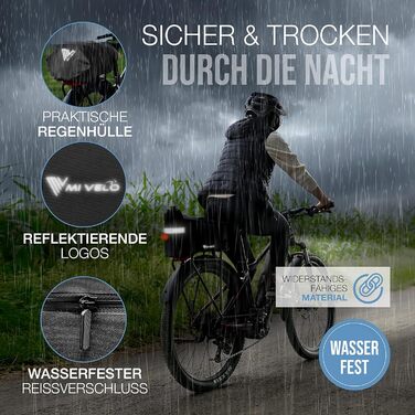 Велосумка для багажника - Сумка-холодильник велосипед - ізольована сумка-кофр - водовідштовхувальна - 10л - чорна Amica Black