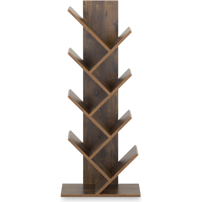 Стильна полиця IDIMEX Jules - дерев'яна полиця для книг та декору, з якісної ДСП, колір коричневий