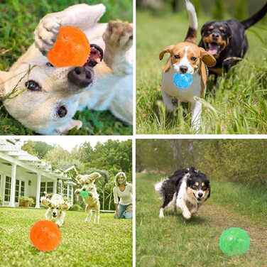 Іграшка для собак Pssopp м'яч-пищалка 3 шт 7,5 см різні кольори